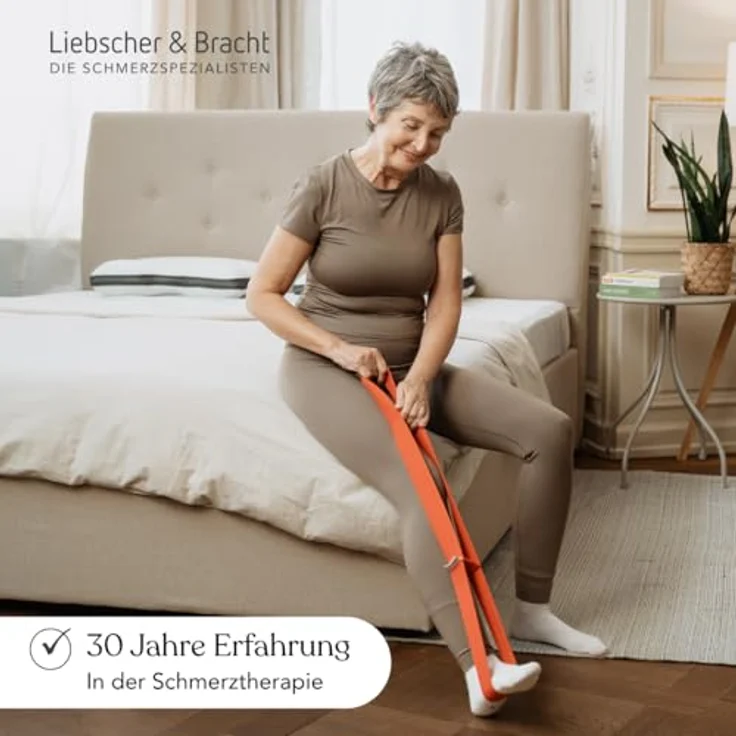 Liebscher & Bracht Original Schlaufe, rote Übungsschlaufe aus 100% Baumwolle zur Engpassdehnung, inkl. App mit Anwendungsvideos – Bild 5