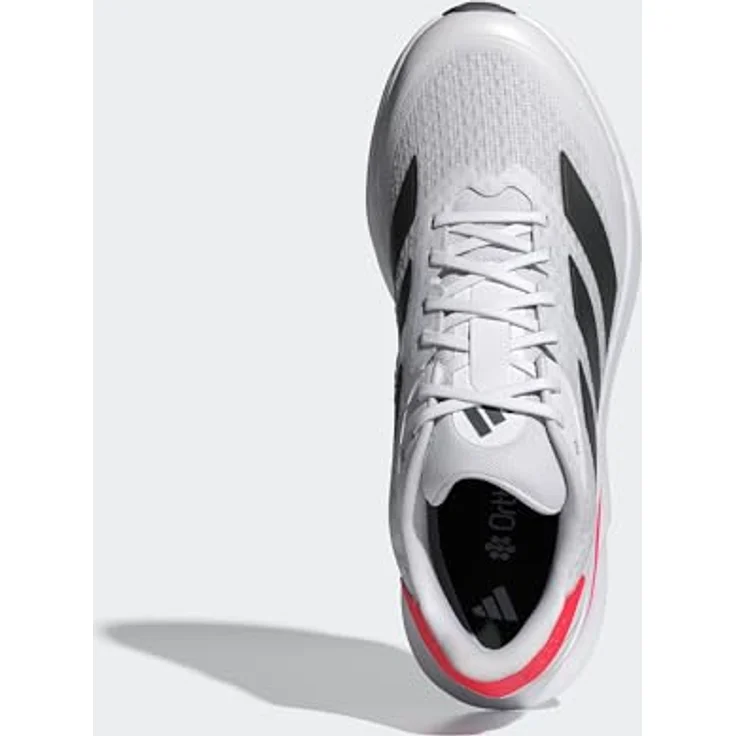 adidas Duramo Sl2, Herren Laufschuhe mit LIGHTMOTION-Dämpfung, atmungsaktiv, Größe 44, Weiß/Rot/Schwarz – Bild 4