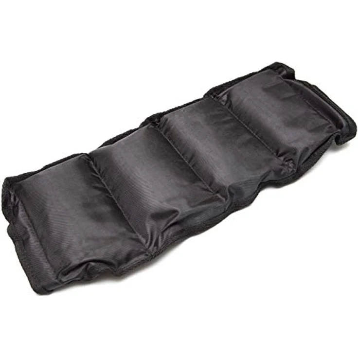 Sporttrend 24 | Gewichtsmanschetten 1,0kg im Set | maximaler Halt durch starken Klettverschluss | für Kraft und Ausdauerübungen (Schwarz: 2 x 1,0kg) – Bild 5