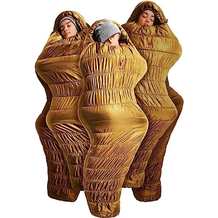 Deuter Exosphere -11° SL Damen Kunstfaserschlafsack, perfekte Isolation mit Thermo Stretch Comfort, Almond-Redwood, Left Zip – Bild 3