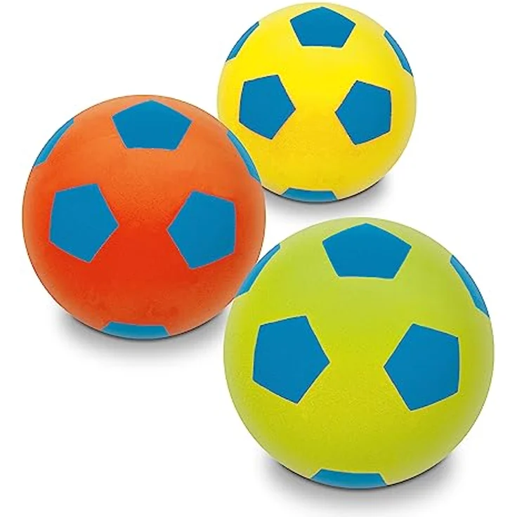 OTTO Softball Weichschaumball Fußball, Optimal für Kinder und Anfänger, Orange-Blau/Pink-Blau/Grün-Blau, 62-66 cm – Bild 1