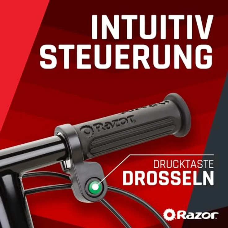 Razor Power Core E90 Kinder E-Scooter, ohne Straßenzulassung, Schwarz, 16 km/h – Bild 6