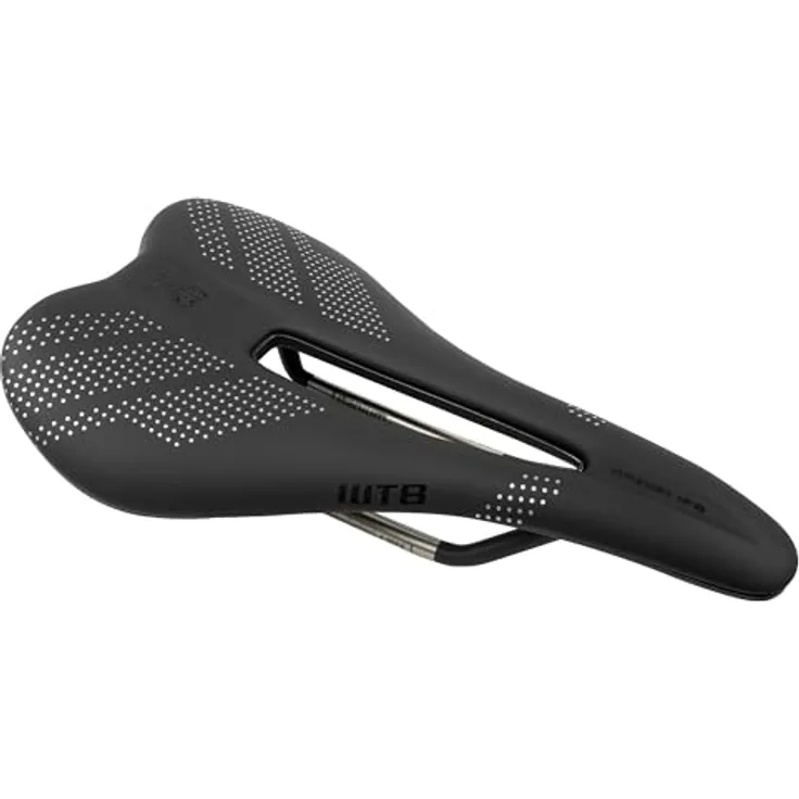WTB Gravelier Sattel, Titan, Schwarz, Fusionsform-Basistechnologie, breiter Mittelpunkt, verlängerter Perineal-Entlastungsschnitt, integrierte Werkzeughalterung