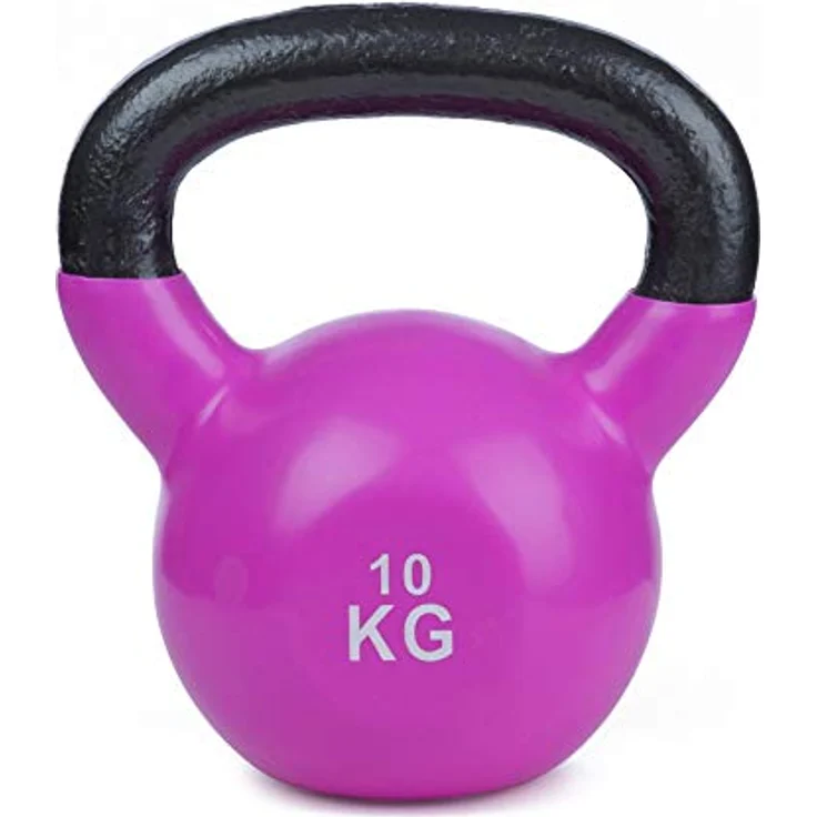 Sport-Thieme Kettlebell Vinyl | Kugelhantel, Gewichtskugel aus Gusseisen mit Soft-Vinyloberfläche | In acht Gewichtsvarianten: 4-24 kg | Markenqualität – Bild 2