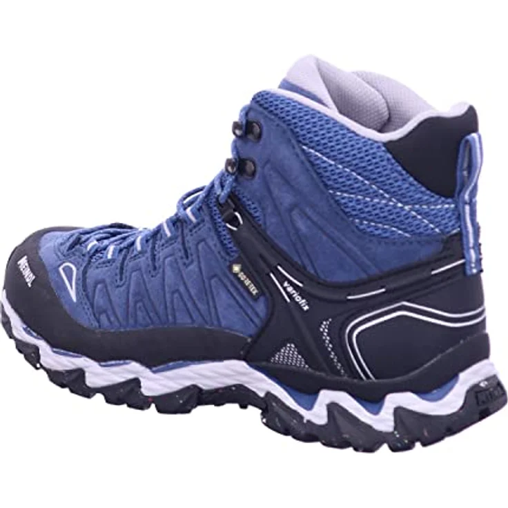 Meindl Lite Hike Lady GTX, Wanderschuh aus Veloursleder und Mesh, GORE-TEX, blau/hellgrau, Größe 42 – Bild 3