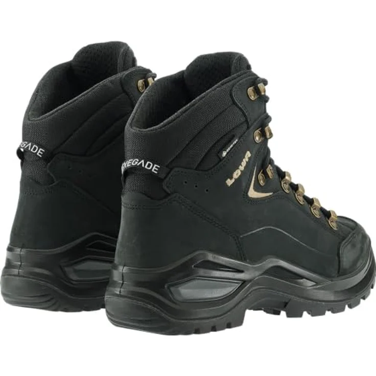 LOWA Renegade EVO GTX Damen Wanderstiefel, schwarz champagne, Nubukleder, Größe UK 5,5 – Bild 3