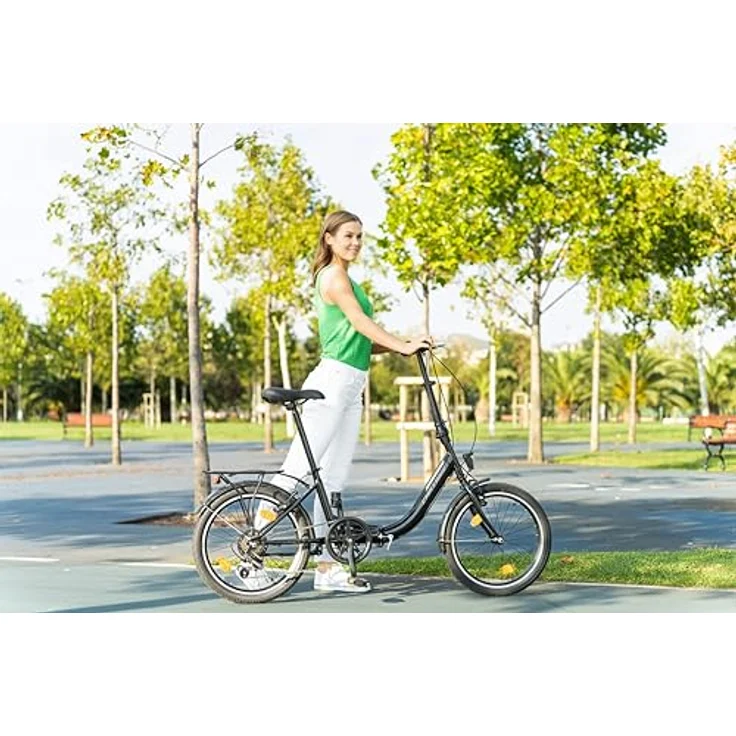 Chillaxx Bike URBAN (Dunkelgrün) - Klapprad 6 Gang Shimano Kettenschaltung – Bild 5