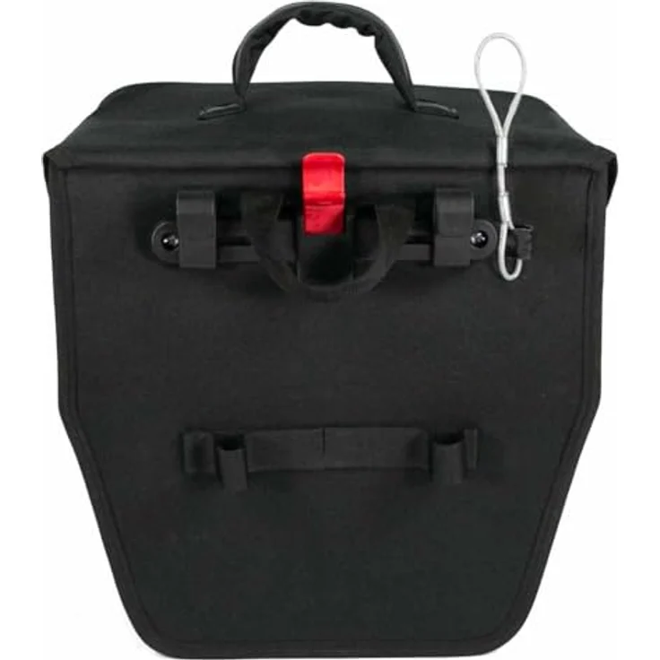 Haberland Einzeltasche "Safe", abschließbare Gepäckträgertasche, 16 l, wasserabweisend, schwarz – Bild 2