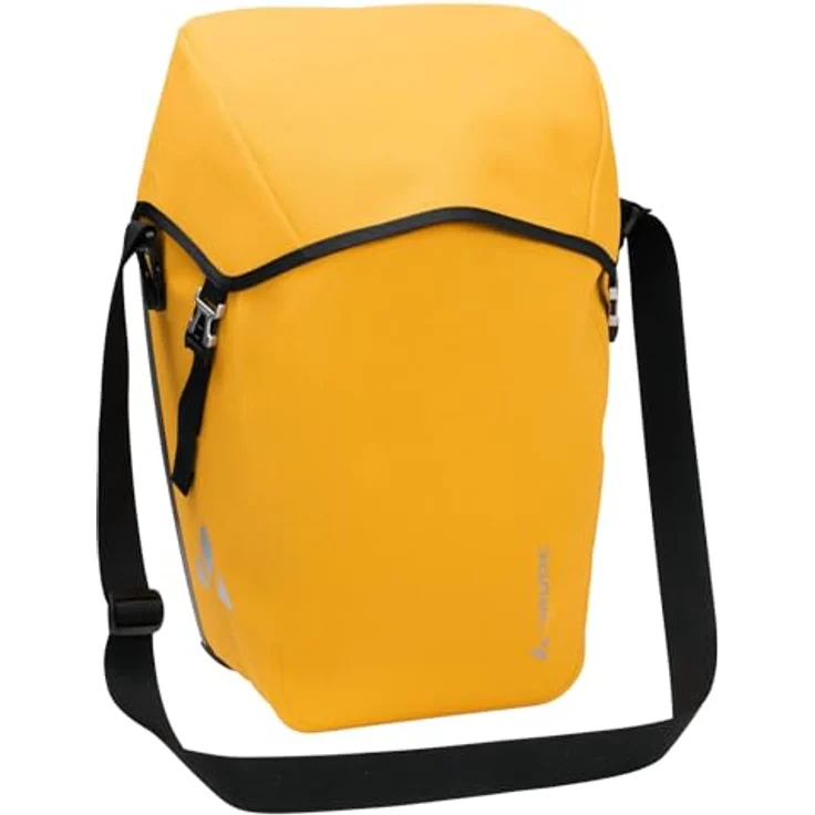 Vaude Velotasche (26 l), Gepäckträgertasche mit Deckelverschluss, wasserdicht und QMR 2.0-System, schwarz – Bild 1