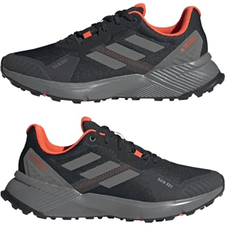 Adidas Terrex Soulstride Rain, Trailrunning-Schuh mit RAIN.RDY Technologie, Schwarz – Bild 6