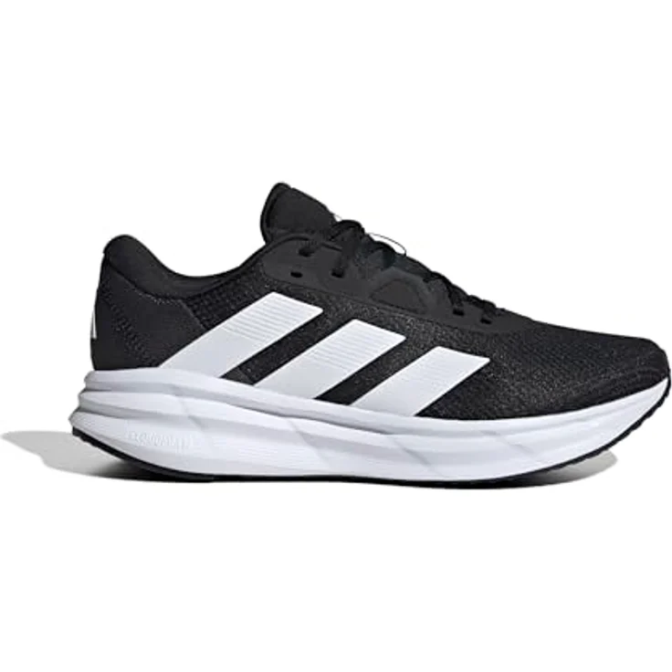 adidas Galaxy 7, Herren Laufschuhe, leicht und flexibel, cblack/ftwwht/carbon, Größe 45 1/3 – Bild 3