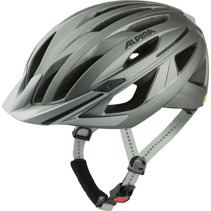 alpina Gent MIPS, Velohelm (55 - 59 cm) mit Inmold-Bauweise, optimaler Belüftung und integrierter Rückleuchte