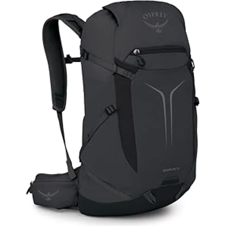 Osprey Sportlite 30 Raven Black, Wanderrucksack mit verstellbarer Oberkörperlänge und AirScape Rückenplatte, bluesign PRODUCT – Bild 1