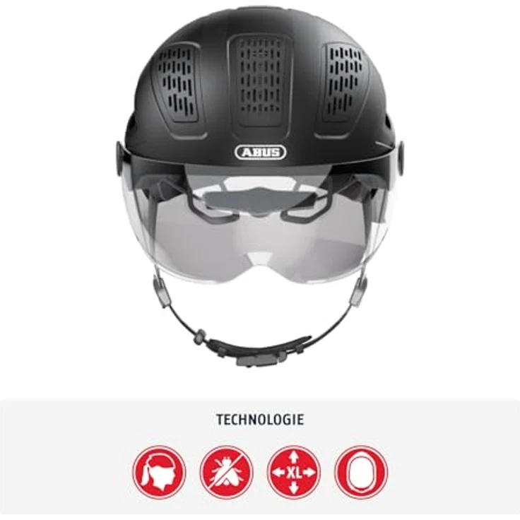 Abus Helm Hyban 2. 0 ACE - Velvet Black 52 - 58 cm – Bild 3