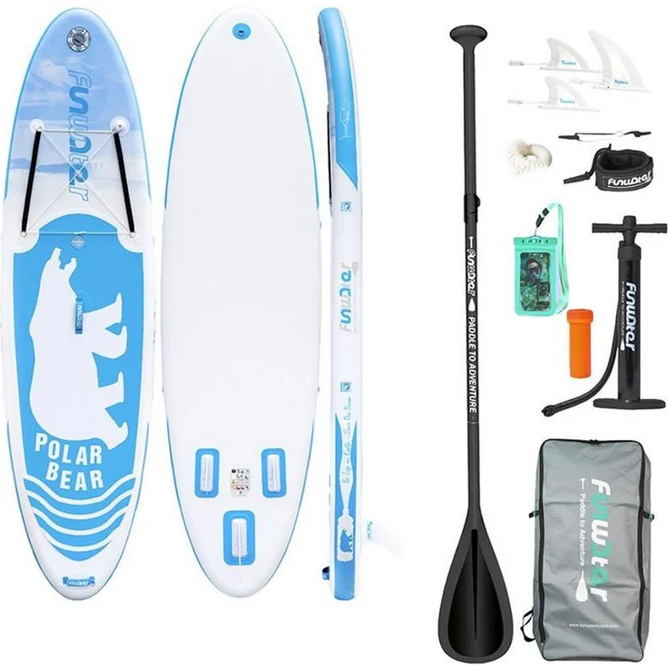 FunWater SUPFW07A, Stand Up Paddleboard mit stabiler Bauweise und leichtem Design