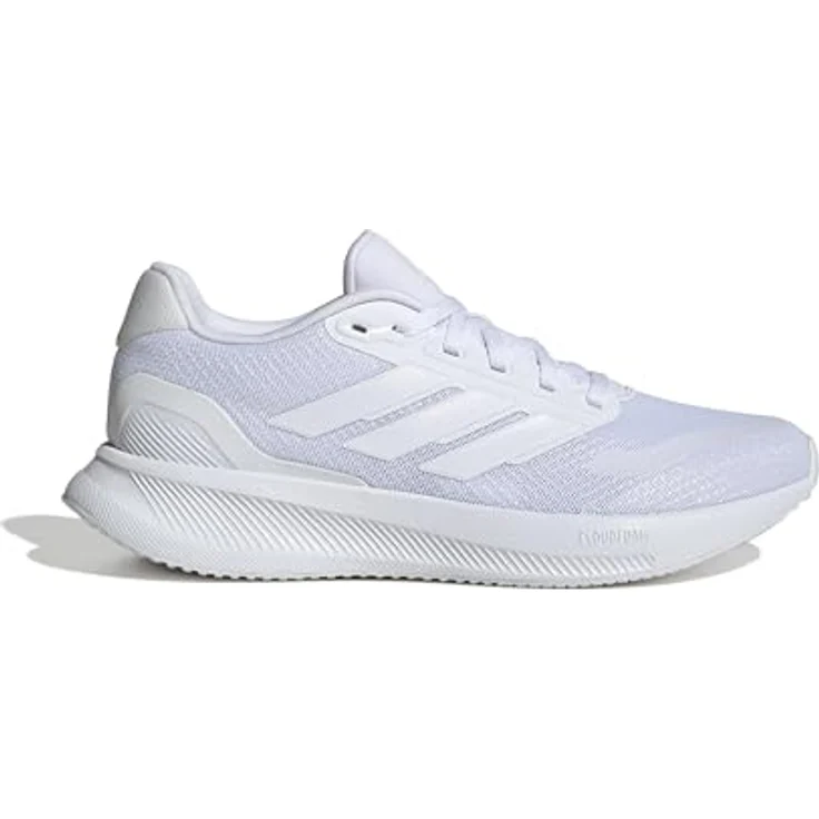 adidas Runfalcon 5 W, Damen Laufschuhe mit atmungsaktivem Obermaterial, leichter EVA-Zwischensohle und rutschfester Gummiaussensohle, Weiss, Größe 46 – Bild 3