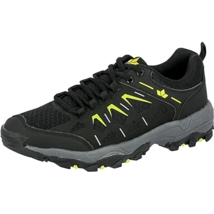 Lico Sierra Outdoorschuh, Wanderschuh mit Wechselfußbett und Obermaterial aus Nylon, schwarz