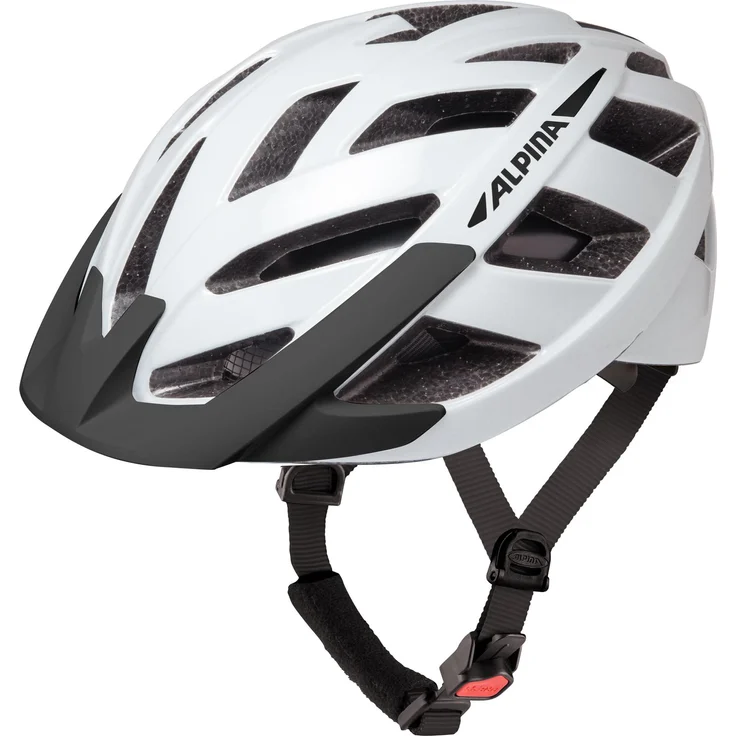 Alpina PANOMA 3.0, optimierter Tourenrad-Helm mit 23 Lufteinlässen und optionalem LED-Licht, White matt, 56-59 cm – Bild 1
