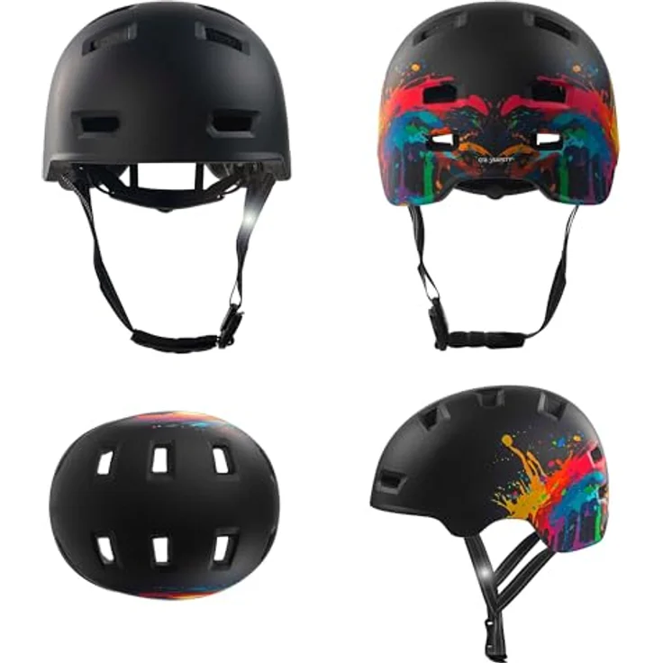 Crazy Safety Rampage Splash, Velohelm für Kinder, 57 - 61 cm, sicher und komfortabel mit attraktivem Design, optimale Belüftung – Bild 2