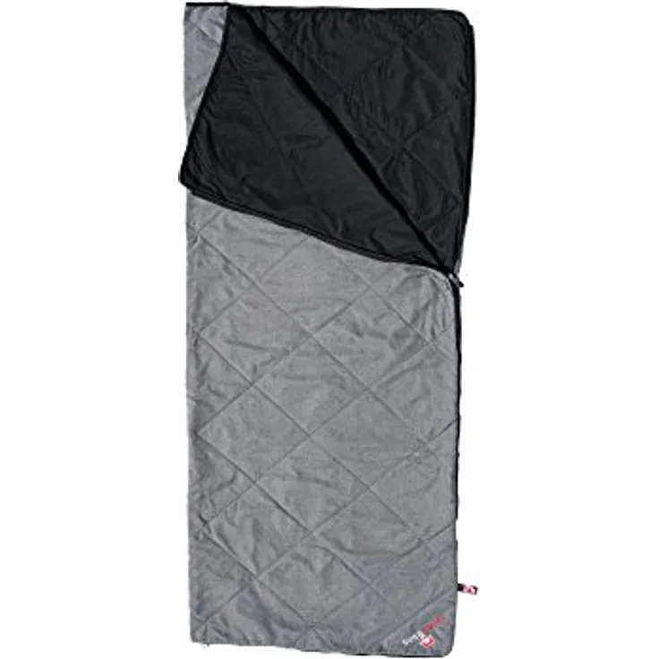 Grüezi Bag WellhealthBlanket Wool, Decken-Schlafsack 200 cm, aus mehrfach gebürsteter Mikrofaser mit Almwolle-Füllung, dreijahreszeiten-geeignet, antibakteriell und geruchshemmend