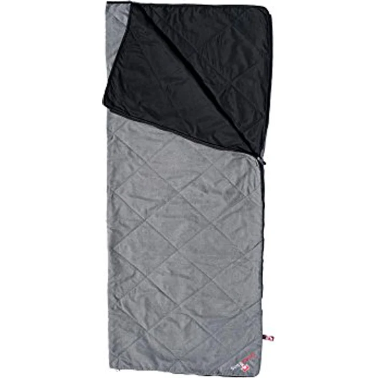 Grüezi Bag WellhealthBlanket Wool, Decken-Schlafsack 200 cm, aus mehrfach gebürsteter Mikrofaser mit Almwolle-Füllung, dreijahreszeiten-geeignet, antibakteriell und geruchshemmend – Bild 1