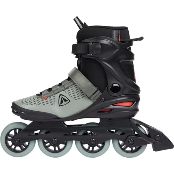 Firefly ILS A84, Inline-Skate für Erwachsene mit 84 mm Rollen, ABEC-7 Kugellagern, atmungsaktivem Softboot, grau/gelb, Größe 42 – Bild 3