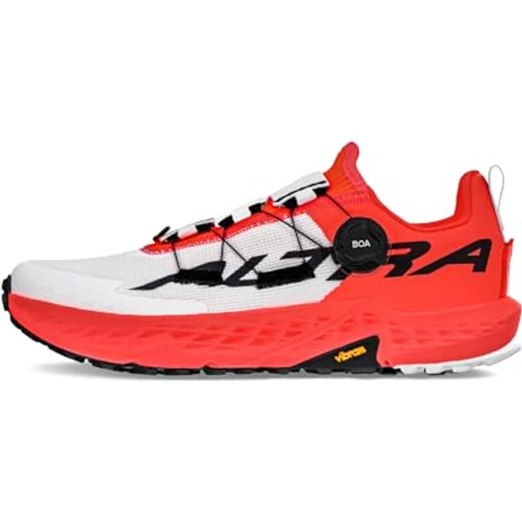 ALTRA Damen TIMP 5 BOA Trailrunning-Schuh, ausgewogene Dämpfung, hohe Polsterung, weiß/korallenrot, 38 EU – Bild 1