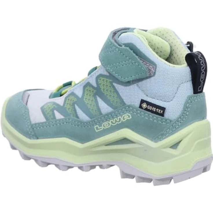Lowa MADDOX PRO GTX MID VC JR, Wanderschuhe für Erwachsene mit Klettverschluss, rauchgrün/mintgrün – Bild 3