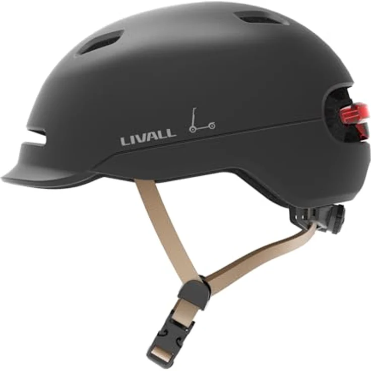 Livall C20 Neo, Fahrradhelm mit patentierter Sturzerkennung und intelligenter Beleuchtung, M (54-58 cm) – Bild 6