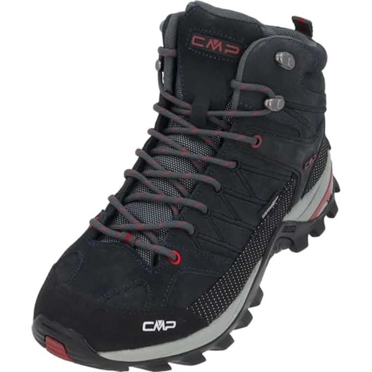 CMP Campagnolo Rigel Mid WP, Herren Wanderschuhe, Trekking Schuhe mit Kevlar und EVA-Zwischensohle, Blau, Größe 43 – Bild 1