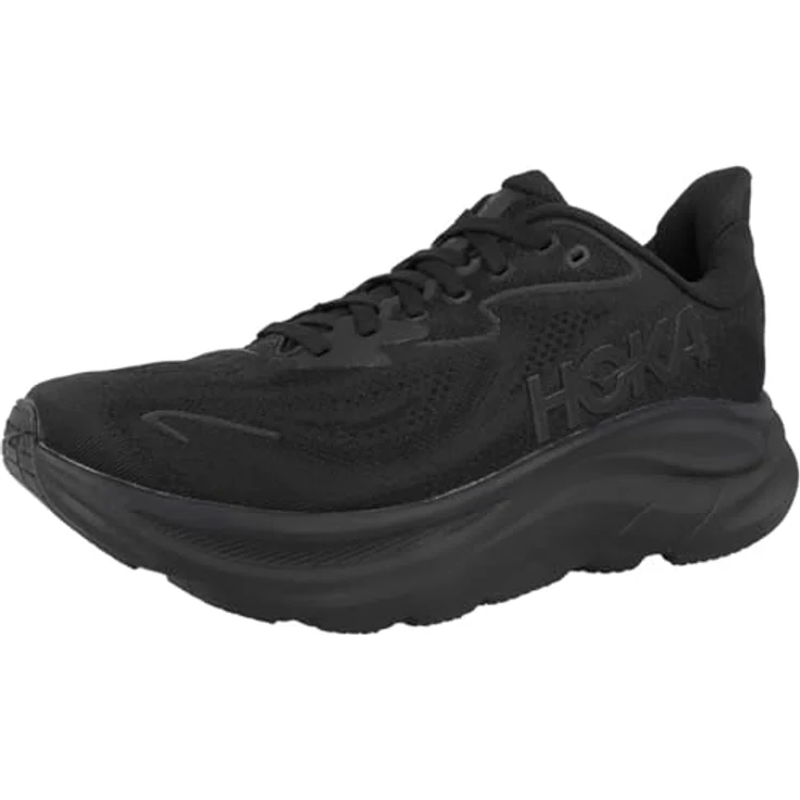 Hoka Clifton 10, Damen Laufschuhe mit optimaler Dämpfung, atmungsaktivem Obermaterial, Größe 38 2/3, Schwarz – Bild 4