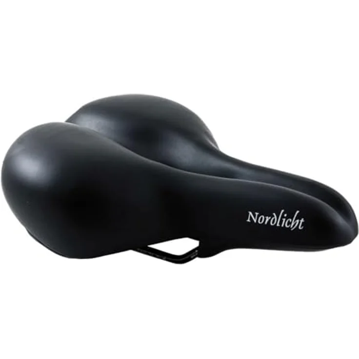 P&P Procycling Nordlicht Elastomer 821, Fahrradsattel, schwarz, 260x210mm, 615g – Bild 2