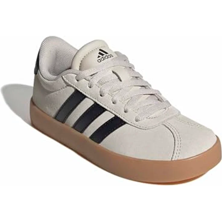 Adidas Damen Turnschuhe KI6493, ganzjährig tragbar, Obermaterial aus Wildleder, Creme, Braun, Schwarz – Bild 4