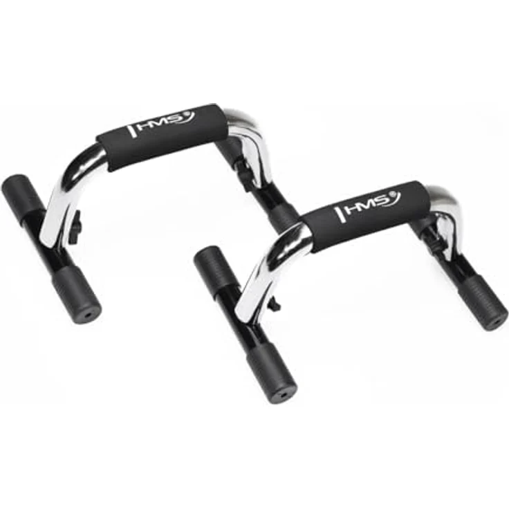 HMS Unisex 17-45-001 5907695579093 Push Up Bars, mehrfarbig, Einheitsgröße - Liegestützgriffe für Fitnessstudio und Zuhause – Bild 2