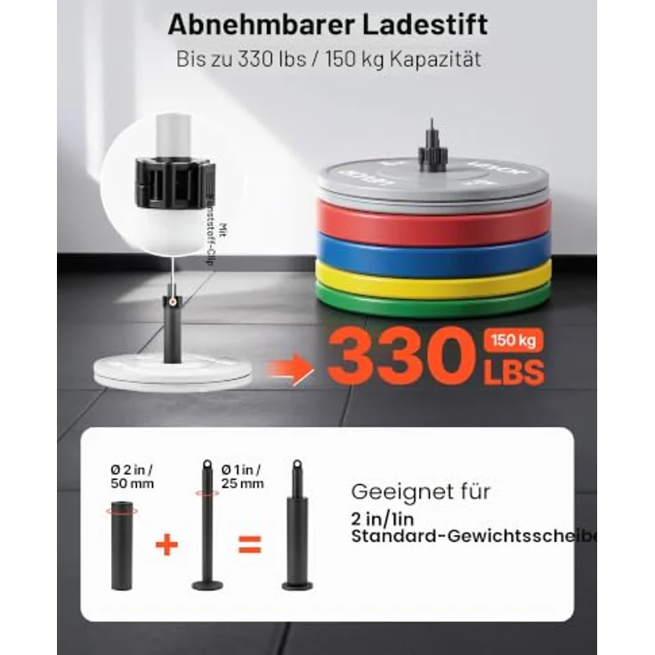 VEVOR Kabelzug QT1836, 2 Stück Latzug bis 150 kg belastbar, Krafttrainingsgerät mit Latzugstange und Pulley System für Heimtrainer und Fitnesscenter – Bild 5