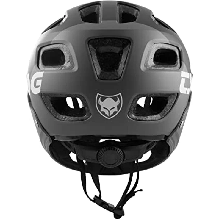 TSG Fullface Bike Helm Seek FR, All-Mountain-Enduro Helm mit abnehmbarem Vollgesichtsschutz, flow grey/black, XXS/XS (52-54cm) – Bild 2
