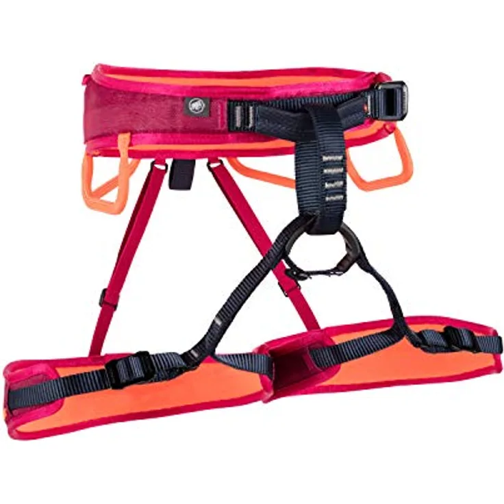Mammut Ophir Fast Adjust Women, Klettergurt mit Reißverschlussfach für Smartphone, orange, Gr. S