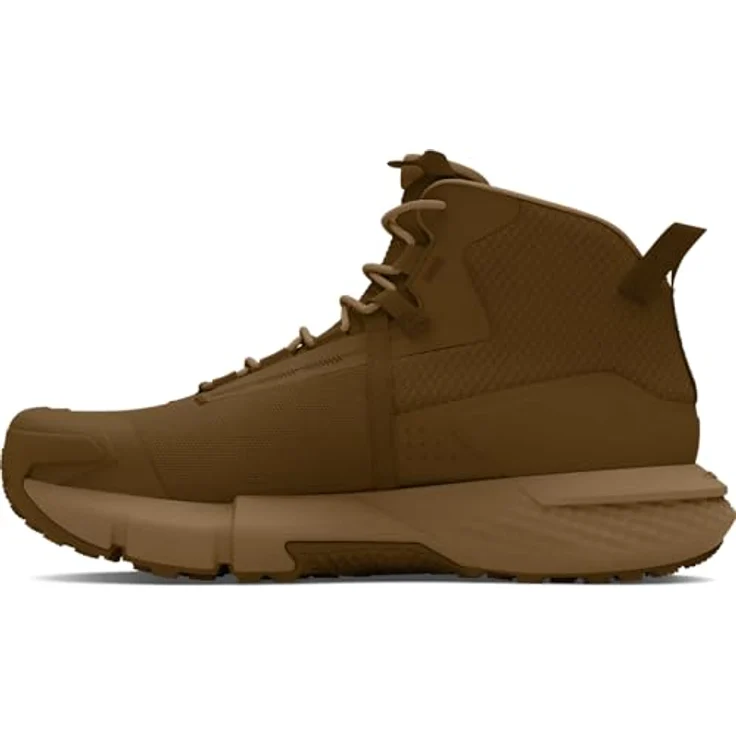 Under Armour Charged Valsetz Mid Wanderschuhe, Braun, robuste Mittelfußstütze, atmungsaktives Obermaterial, Vibram XS Trek Außensohle, EU 40 Herren – Bild 5