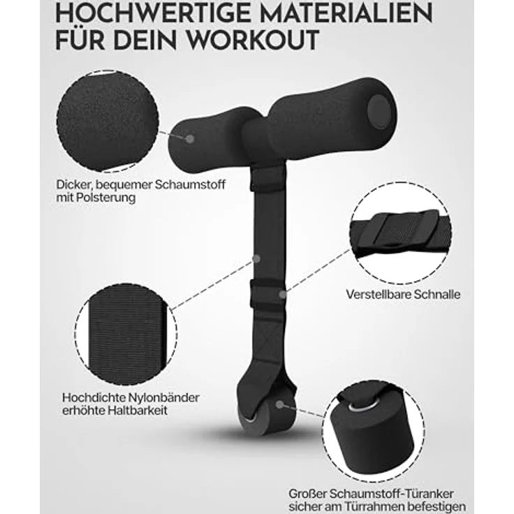 NEOLYMP Bauchtrainer Sit Up Hilfe – Tragbare Sit Up Bar für effektives Bauchmuskeltraining, ergonomisches Design für korrekte Ausführung, vielseitig einsetzbar – Bild 4