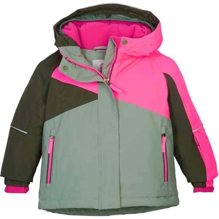 Killtec FisW 41 Skijacke Mädchen, wasserdicht mit Grow-Up-Funktion, pink grün, Größe 116 – Bild 1