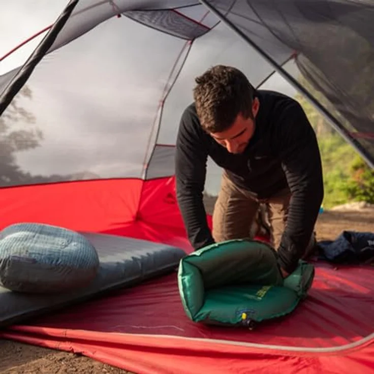 Therm-a-Rest Trail Pro Selbstaufblasende Isomatte für Camping und Rucksackreisen, regulär, 50,8 x 183,9 cm, Flügelverschluss-Ventil, Kiefer – Bild 4