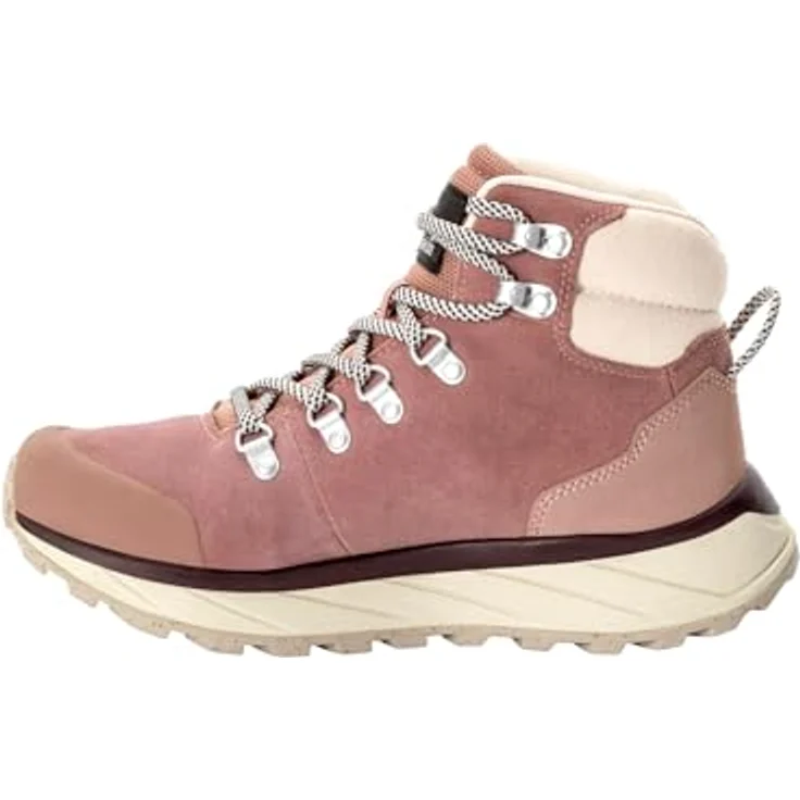 Jack Wolfskin TERRAVENTURE URBAN MID W, Mittelhohe Wanderschuhe aus wasserabweisendem Veloursleder mit VIBRAM-Außensohle, schwarz – Bild 2