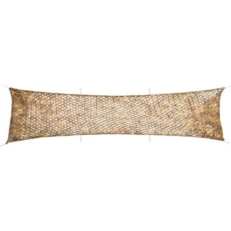 vidaXL Tarnnetz 613x138 cm, leichtes und wasserabweisendes Oxford-Gewebe in Sandfarbe mit Aufbewahrungstasche – Bild 1