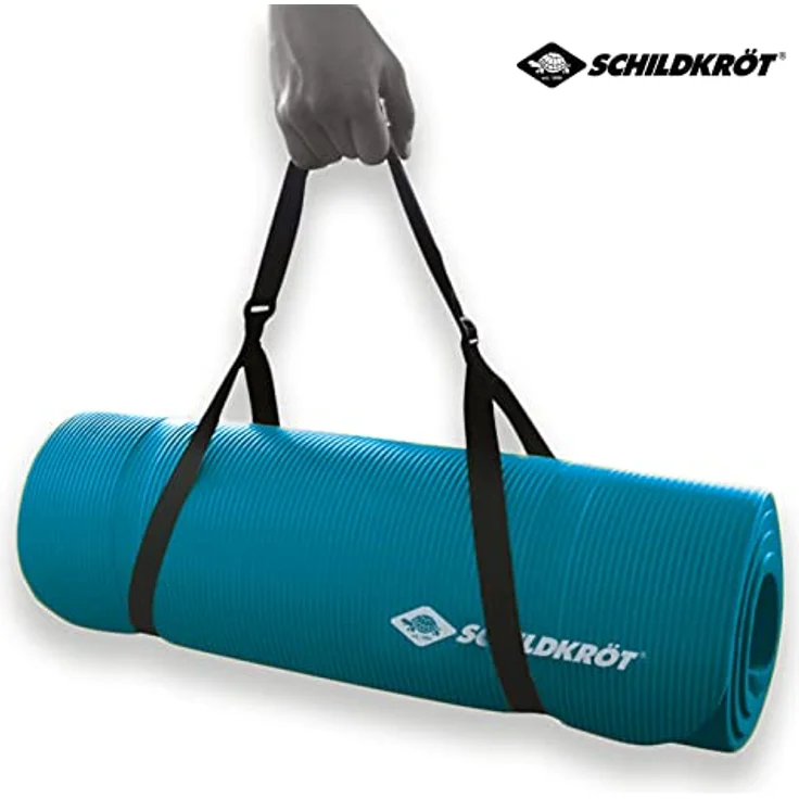 Schildkröt Fitnessmatte 10mm (blau), rutschfest und schweißabweisend, inkl. Trainingstipps – Bild 5