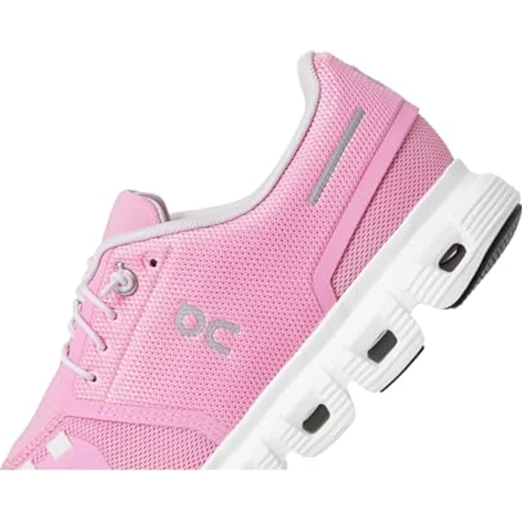 ON Running Cloud 6, Damen Sneakers in Raspberry-White mit CloudTec®-Dämpfung und leichtem Mesh-Obermaterial, EU 39 US 8 – Bild 6