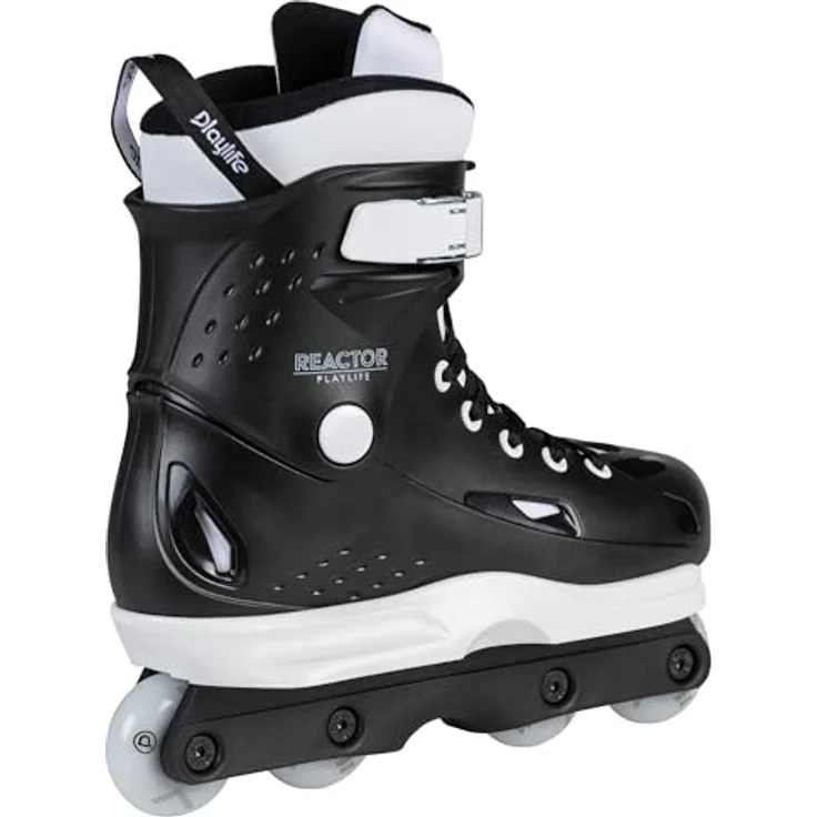 Playlife Reactor Inline-Skates, aggressives Design mit Fluid V Rahmen, 58 mm Rädern, Komfort Sway-Boots, Schwarz EU 45-46 – Bild 3
