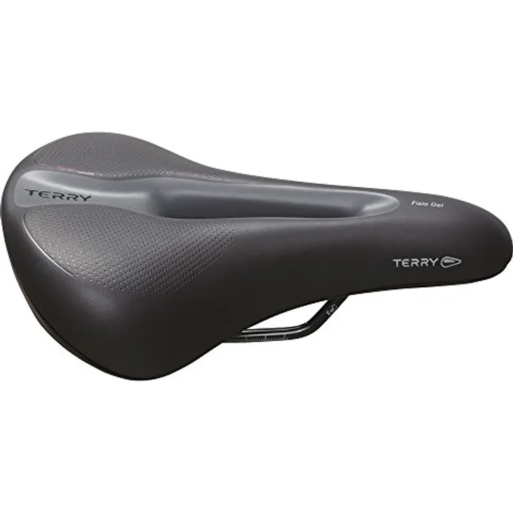 Terry Fisio, Velosattel für Trekking und Travel, Komfort Sitzfläche mit ErgoFoam und Comfort Gel, schwarz