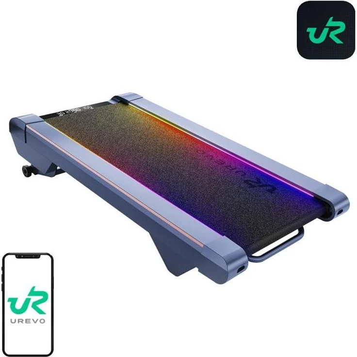 Urevo CyberPad, Laufband für Zuhause mit geräuschlosem Motor, digitalem Display und platzsparendem Design
