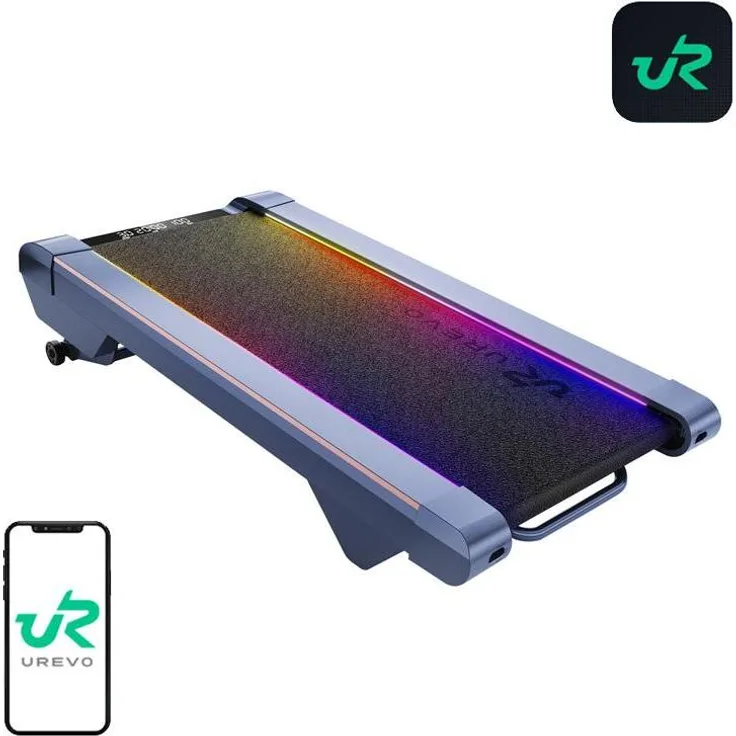 Urevo CyberPad, Laufband für Zuhause mit geräuschlosem Motor, digitalem Display und platzsparendem Design