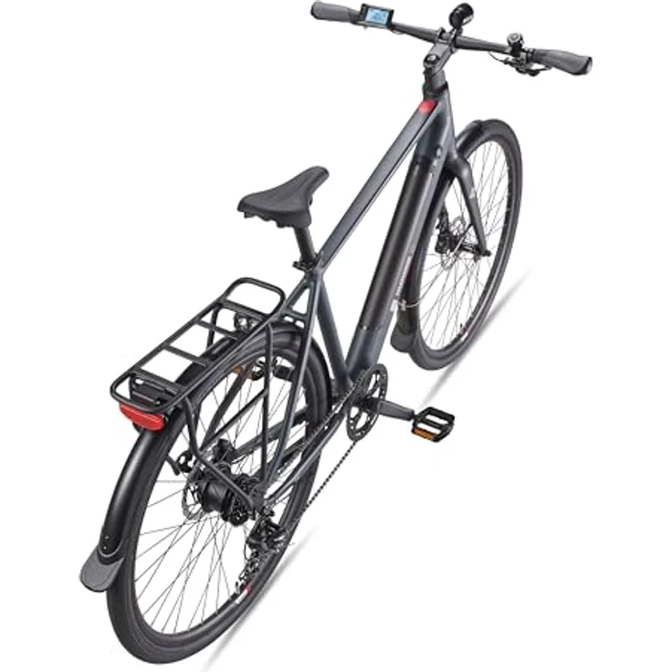 TELEFUNKEN E-Bike Herren 28 Zoll, Elektrofahrrad Hinterradmotor, 7-Gang Shimano Kettenschaltung, Hydr. Scheibenbremsen - Pedelec Urban-Bike, UH210 in schwarz – Bild 3
